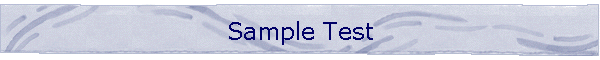 Sample Test